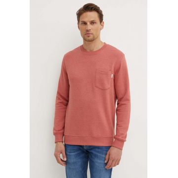 Pepe Jeans bluza MANS CREW barbati, culoarea roz, neted, PM582696