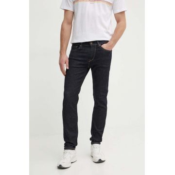 Pepe Jeans jeansi SLIM JEANS barbati, culoarea albastru marin, PM207388AB1