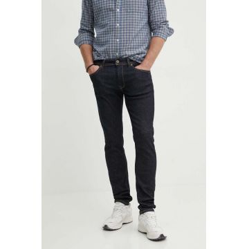 Pepe Jeans jeansi TAPERED JEANS barbati, culoarea albastru marin, PM207390AB1