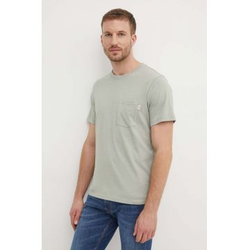 Pepe Jeans tricou MANS TEE barbati, culoarea verde, neted, PM509434