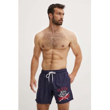 PLEIN SPORT pantaloni scurti de baie culoarea albastru marin, PS24MBM03