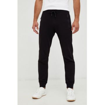 Armani Exchange pantaloni barbati, culoarea negru