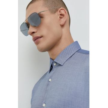 BOSS ochelari de soare barbati, culoarea gri