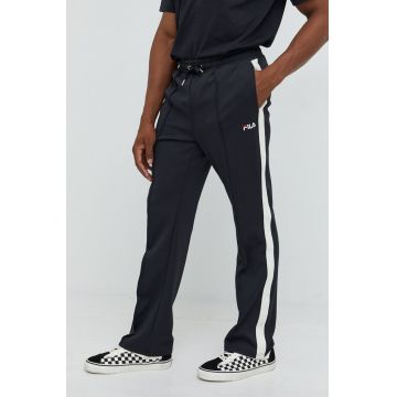 Fila pantaloni de trening barbati, culoarea negru, cu imprimeu