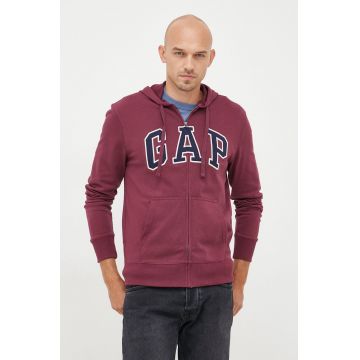 GAP bluza barbati, culoarea violet, cu imprimeu