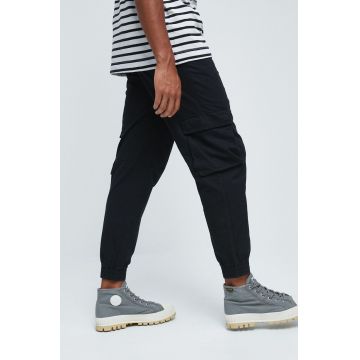 Medicine pantaloni de bumbac barbati, culoarea negru