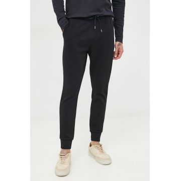 Michael Kors pantaloni barbati, culoarea negru, neted