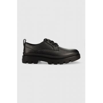 Michael Kors pantofi de piele Lewis barbati, culoarea negru