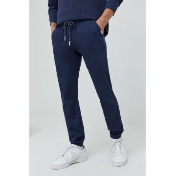 Tommy Jeans pantaloni barbati, culoarea albastru marin