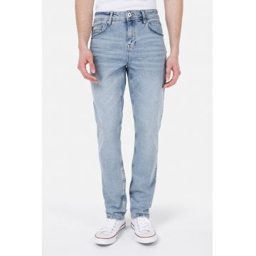 Blugi cu croiala dreapta Karl - Albastru prafuit