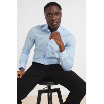 Camasa slim fit Hank Kent - Albastru deschis