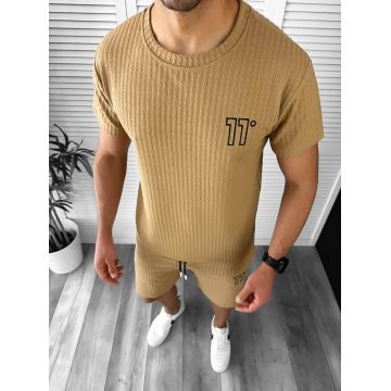 Compleu barbati tricou+pantaloni maro 12612 P18-1.1