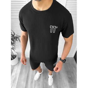 Compleu barbati tricou+pantaloni negru 12612  O2-4.3