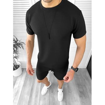 Compleu barbati tricou+pantaloni negru 12615 34-2