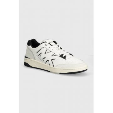 Michael Kors sneakers din piele Rebel culoarea alb, 42S4RBFS1D 987