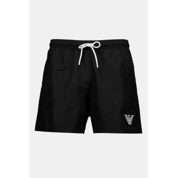 Pantaloni scurti de baie cu snur de ajustare si buzunare laterale