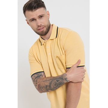 Tricou polo regular fit din bumbac