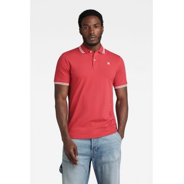 Tricou polo slim fit din amestec de bumbac organic Dunda