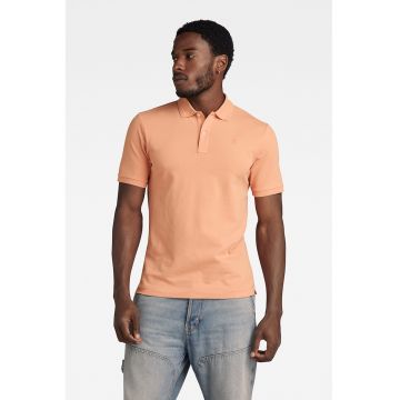 Tricou polo slim fit din material pique Dunda