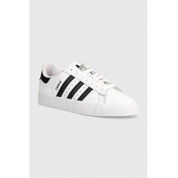 adidas Originals sneakers din piele Campus Vulc culoarea alb, JI1918