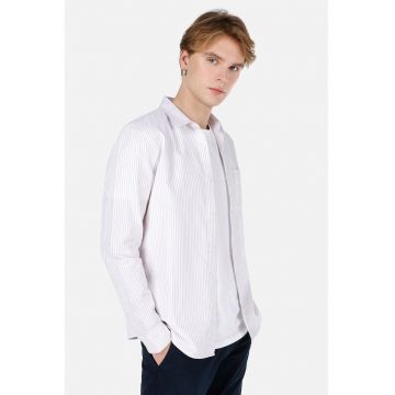 Camasa cu maneci lungi si model in dungi Camasa cu maneci lungi si model in dungi