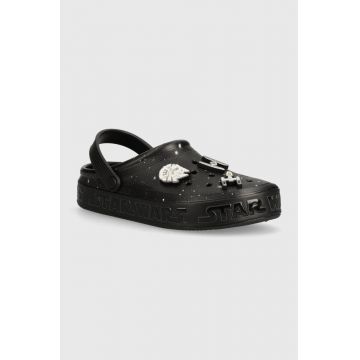 Crocs papuci Star Wars Off Court Clog culoarea negru, 209904