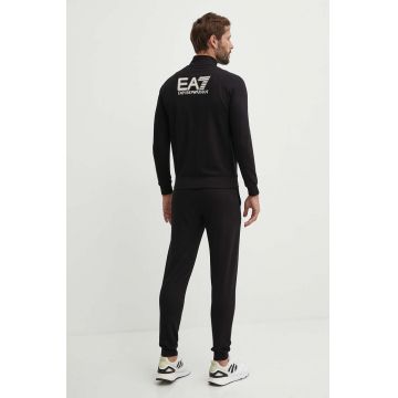 EA7 Emporio Armani trening din bumbac culoarea negru, PJVRZ.6DPV57