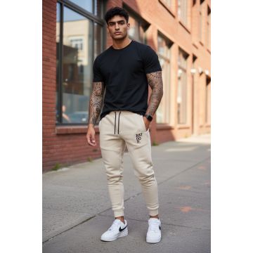 Pantaloni de trening bej 12616 7-5