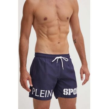 PLEIN SPORT pantaloni scurti de baie culoarea albastru marin, PS24MBM01