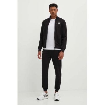 EA7 Emporio Armani trening din bumbac culoarea negru, PJVRZ.8NPV60