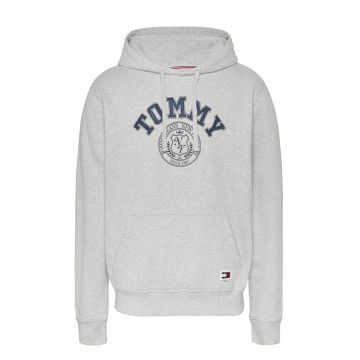 Hanorac din amestec de bumbac organic cu imprimeu logo