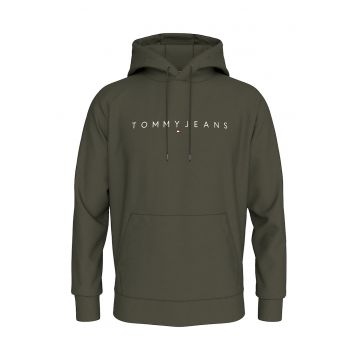 Hanorac cu imprimeu logo si buzunar kangaroo