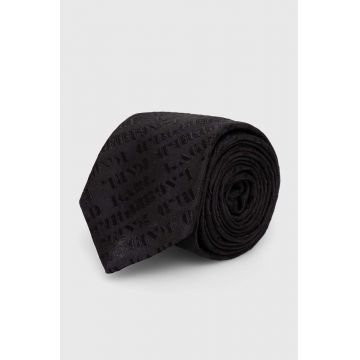 Karl Lagerfeld cravata de matase culoarea negru, 543180.805100