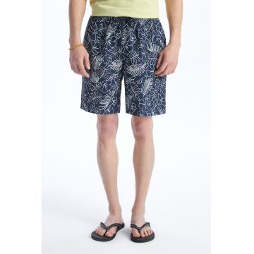 Pantaloni scurti cu imprimeu tropical