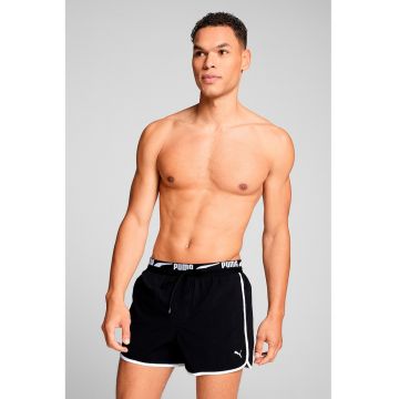 Pantaloni scurti de baie cu banda logo in talie
