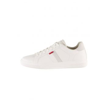 Pantofi sport de piele ecologica cu logo