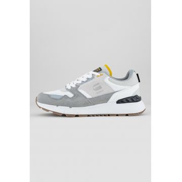 Pantofi sport low-cut cu garnituri din piele intoarsa