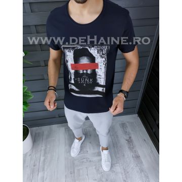 Tricou barbati bleumarin slim fit ZR B1003 O1-4.3