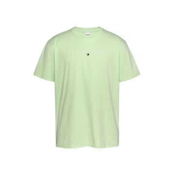 Tricou cu decolteu la baza gatului si imprimeu logo