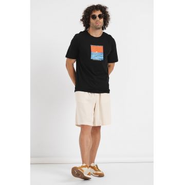 Tricou din bumbac cu imprimeu foto