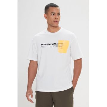 Tricou lejer din bumbac cu imprimeu