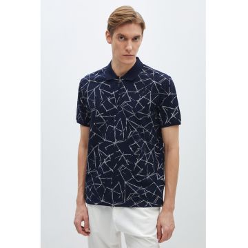 Tricou polo cu imprimeu grafic