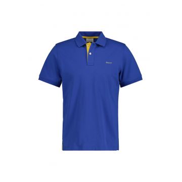 Tricou polo cu logo - Albastru royal