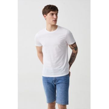 Bermude slim fit de denim