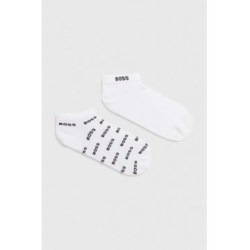 BOSS sosete 2-pack barbati, culoarea alb, 50511423