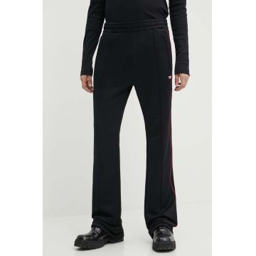 Diesel pantaloni de trening P-ZAMPER-D culoarea negru, neted, A14926.0DLAA