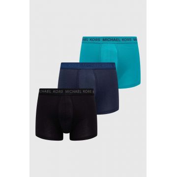 Michael Kors boxeri 3-pack barbati, culoarea turcoaz