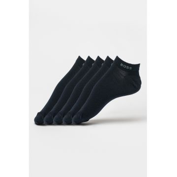 Set de sosete pana la glezna - 5 perechi - Albastru ultramarin