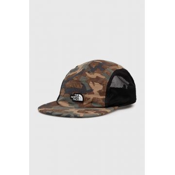 The North Face sapca culoarea verde, modelator, NF0A5FXJ5541