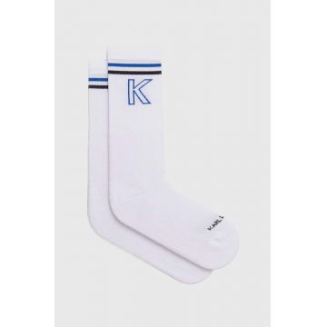 Karl Lagerfeld sosete barbati, culoarea alb, 543101.805509